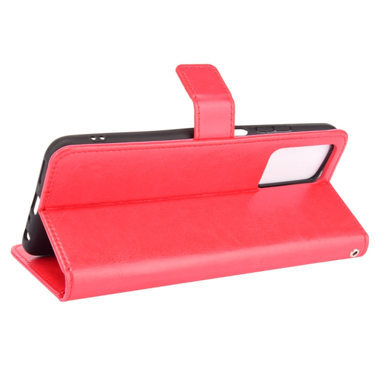 For ZTE Blade V30 Vita / V2022 Crazy Horse Texture Horizontal Flip Leather Case with Holder & Card Slots & Lanyard