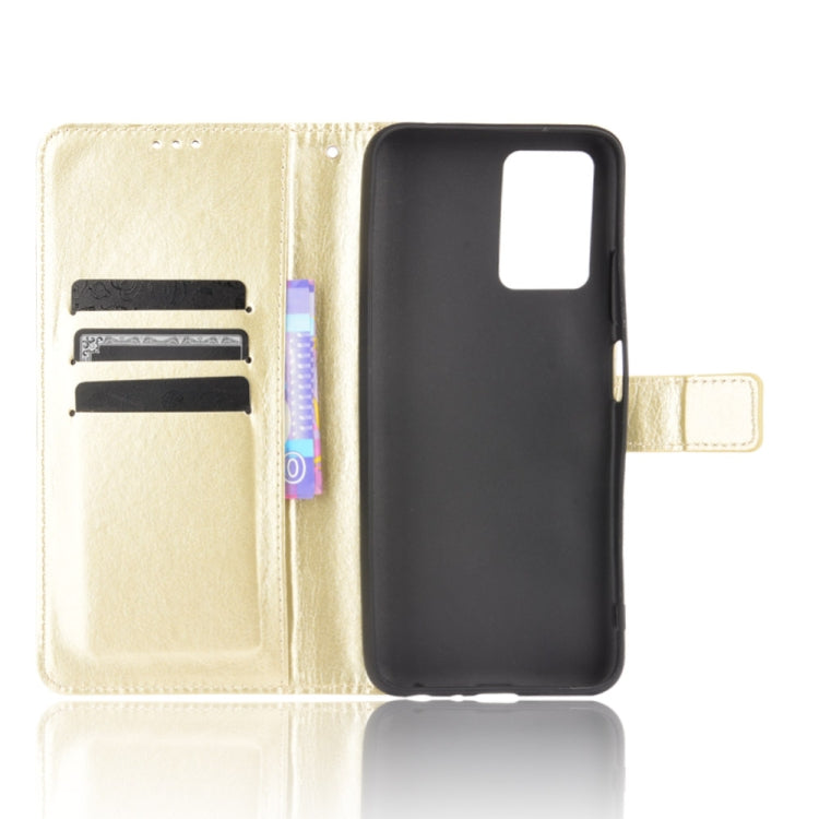 For ZTE Blade V30 Vita / V2022 Crazy Horse Texture Horizontal Flip Leather Case with Holder & Card Slots & Lanyard