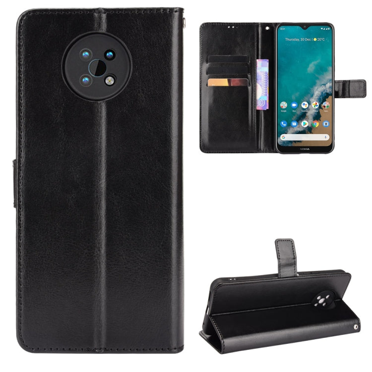 For Nokia C50 5G Crazy Horse Texture Horizontal Flip Leather Case with Holder & Card Slots & Lanyard