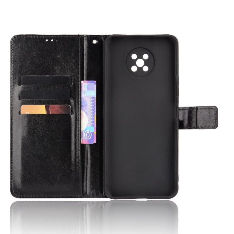 For Nokia C50 5G Crazy Horse Texture Horizontal Flip Leather Case with Holder & Card Slots & Lanyard