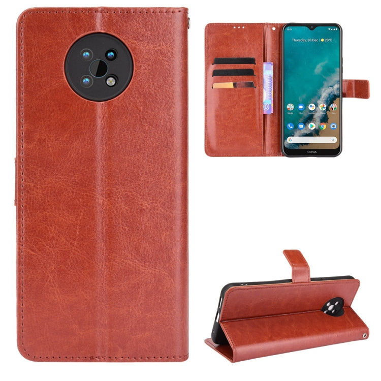 For Nokia C50 5G Crazy Horse Texture Horizontal Flip Leather Case with Holder & Card Slots & Lanyard