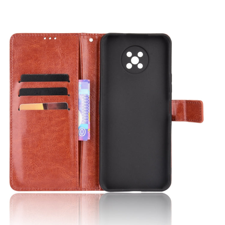 For Nokia C50 5G Crazy Horse Texture Horizontal Flip Leather Case with Holder & Card Slots & Lanyard