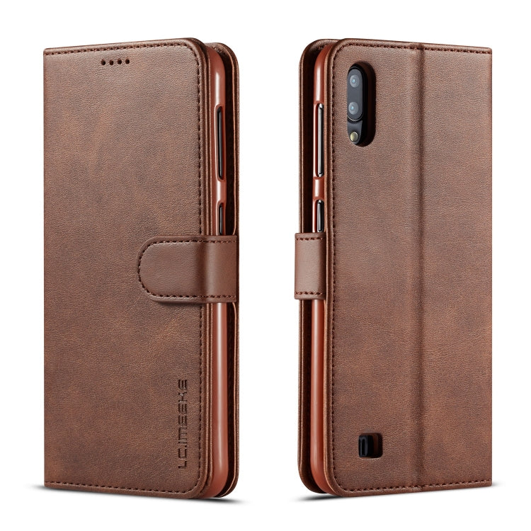 For Galaxy A10 / M10 LC.IMEEKE Calf Texture Horizontal Flip Leather Case, with Holder & Card Slots & Wallet