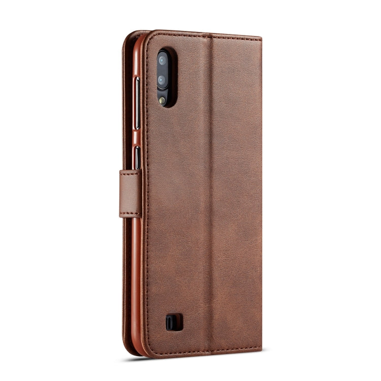 For Galaxy A10 / M10 LC.IMEEKE Calf Texture Horizontal Flip Leather Case, with Holder & Card Slots & Wallet