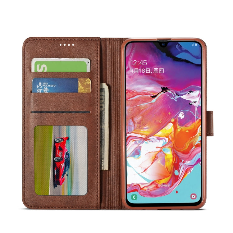 For Galaxy A10 / M10 LC.IMEEKE Calf Texture Horizontal Flip Leather Case, with Holder & Card Slots & Wallet