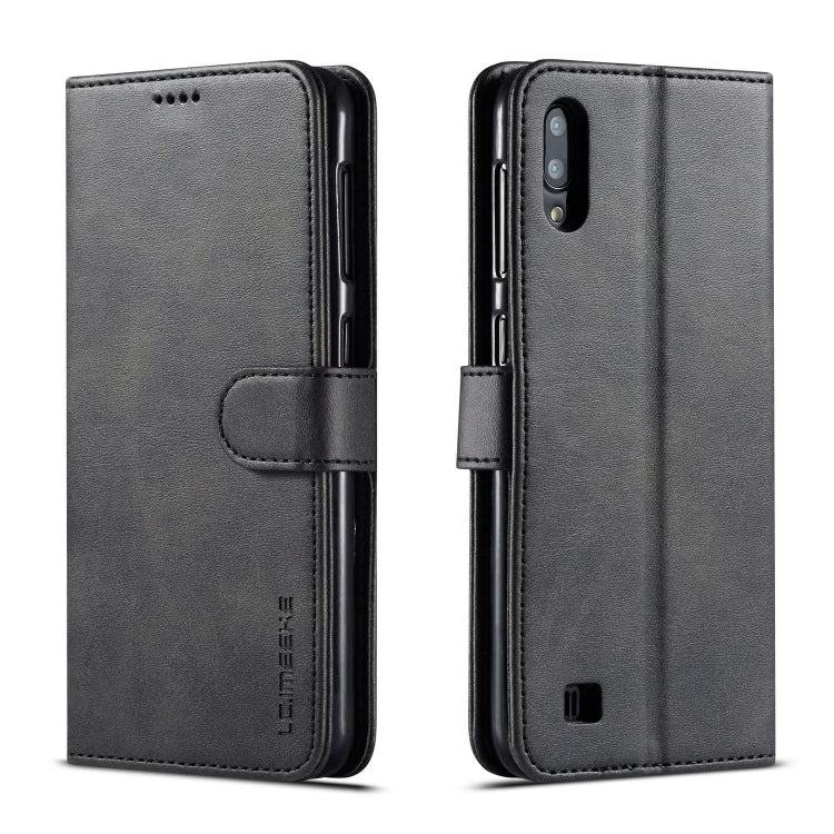 For Galaxy A10 / M10 LC.IMEEKE Calf Texture Horizontal Flip Leather Case, with Holder & Card Slots & Wallet