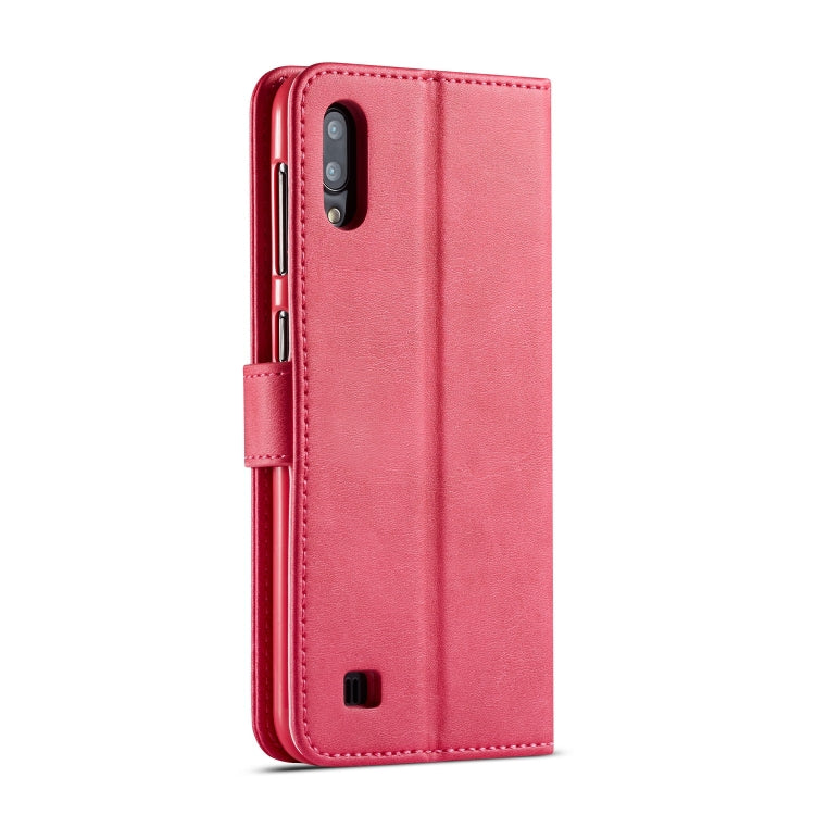 For Galaxy A10 / M10 LC.IMEEKE Calf Texture Horizontal Flip Leather Case, with Holder & Card Slots & Wallet
