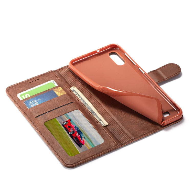 For Galaxy A10 / M10 LC.IMEEKE Calf Texture Horizontal Flip Leather Case, with Holder & Card Slots & Wallet