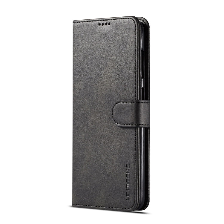 For Galaxy A20 / A30  LC.IMEEKE Calf Texture Horizontal Flip Leather Case, with Holder & Card Slots & Wallet