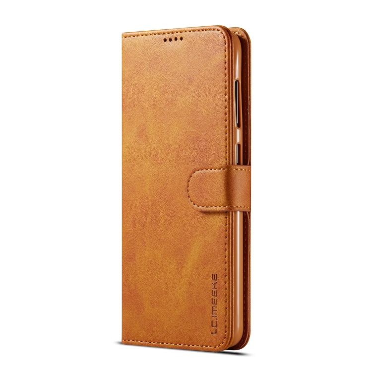 For Galaxy A20 / A30  LC.IMEEKE Calf Texture Horizontal Flip Leather Case, with Holder & Card Slots & Wallet