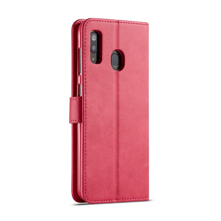 For Galaxy A20e LC.IMEEKE Calf Texture Horizontal Flip Leather Case, with Holder & Card Slots & Wallet