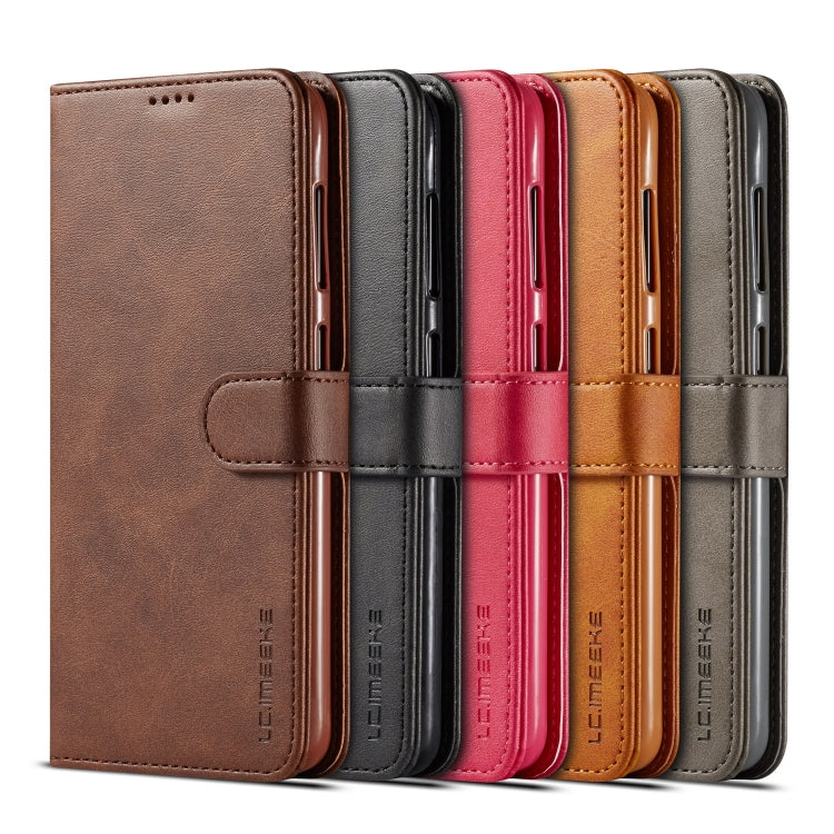 For Galaxy A20e LC.IMEEKE Calf Texture Horizontal Flip Leather Case, with Holder & Card Slots & Wallet