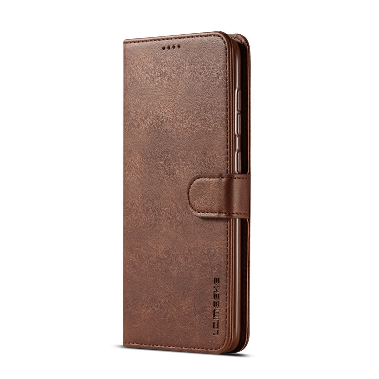 For Galaxy A50 LC.IMEEKE Calf Texture Horizontal Flip Leather Case, with Holder & Card Slots & Wallet