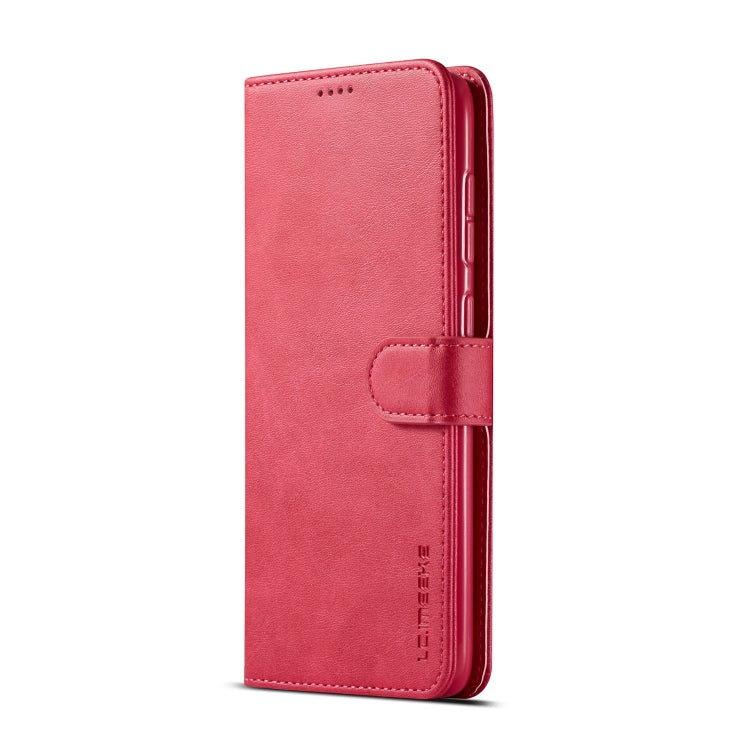 For Galaxy A50 LC.IMEEKE Calf Texture Horizontal Flip Leather Case, with Holder & Card Slots & Wallet