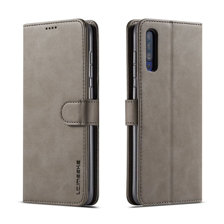 For Galaxy A50 LC.IMEEKE Calf Texture Horizontal Flip Leather Case, with Holder & Card Slots & Wallet