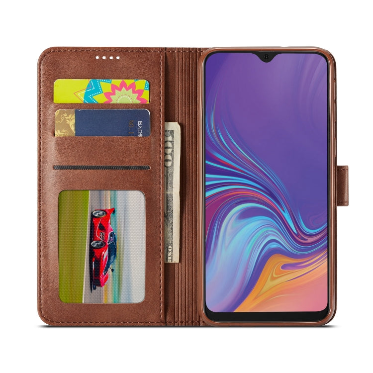 For Galaxy M20 LC.IMEEKE Calf Texture Horizontal Flip Leather Case, with Holder & Card Slots & Wallet