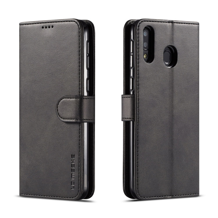 For Galaxy M20 LC.IMEEKE Calf Texture Horizontal Flip Leather Case, with Holder & Card Slots & Wallet