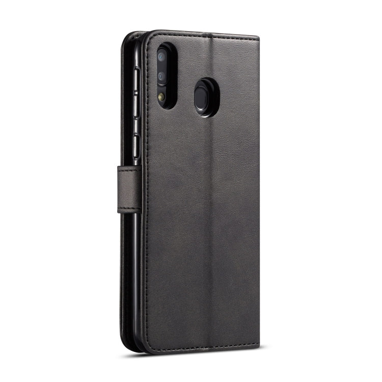For Galaxy M20 LC.IMEEKE Calf Texture Horizontal Flip Leather Case, with Holder & Card Slots & Wallet