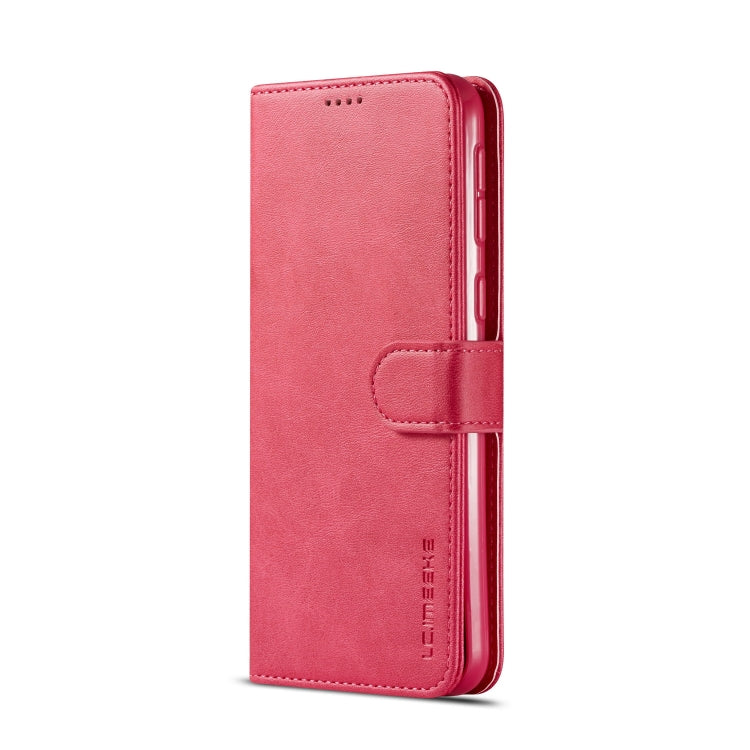 For Galaxy M20 LC.IMEEKE Calf Texture Horizontal Flip Leather Case, with Holder & Card Slots & Wallet