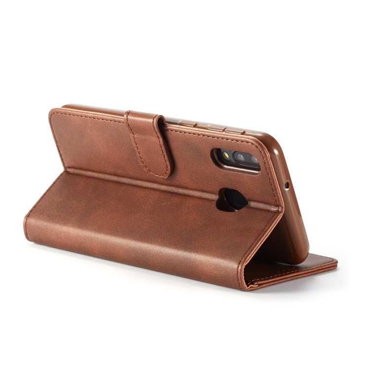 For Galaxy M20 LC.IMEEKE Calf Texture Horizontal Flip Leather Case, with Holder & Card Slots & Wallet