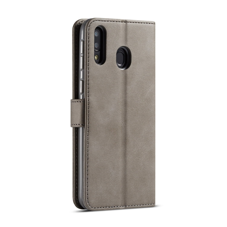 For Galaxy M20 LC.IMEEKE Calf Texture Horizontal Flip Leather Case, with Holder & Card Slots & Wallet