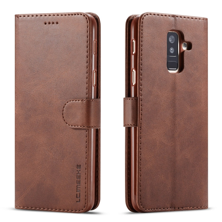For Galaxy A6 (2018) LC.IMEEKE Calf Texture Horizontal Flip Leather Case, with Holder & Card Slots & Wallet