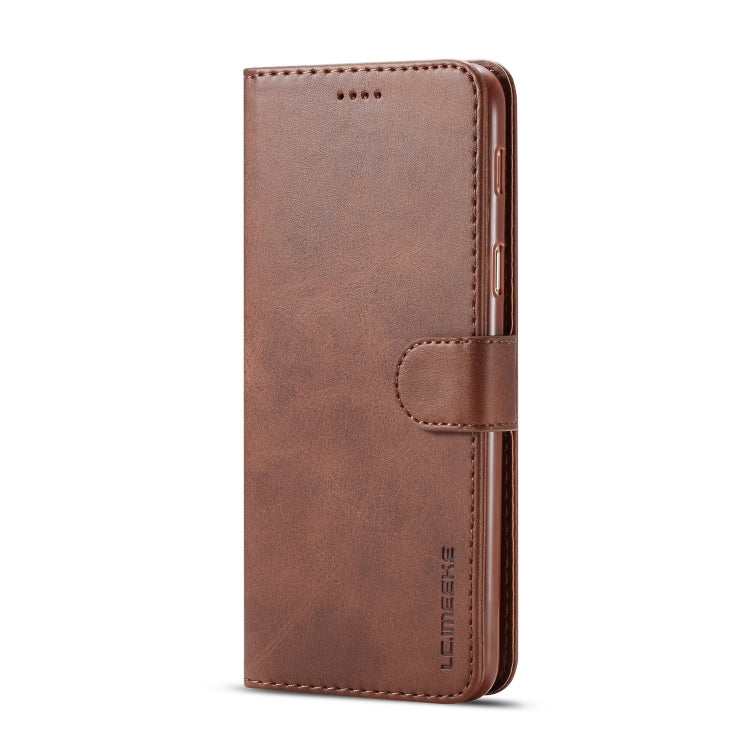 For Galaxy A6 (2018) LC.IMEEKE Calf Texture Horizontal Flip Leather Case, with Holder & Card Slots & Wallet