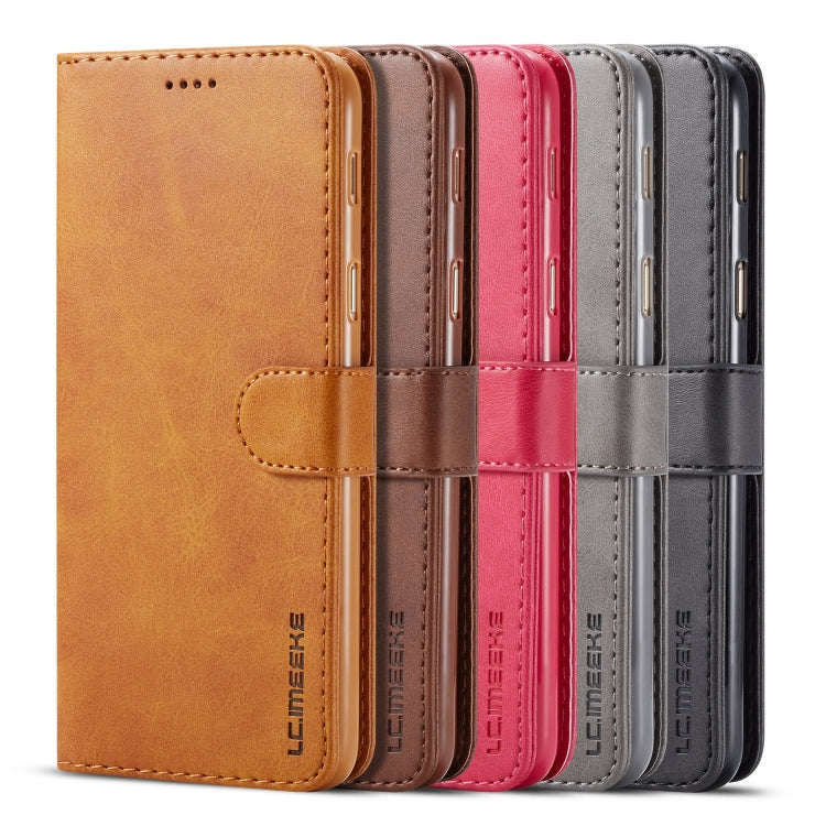 For Galaxy A6 (2018) LC.IMEEKE Calf Texture Horizontal Flip Leather Case, with Holder & Card Slots & Wallet