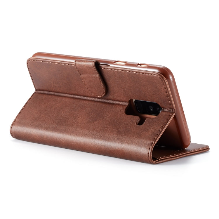 For Galaxy A6 (2018) LC.IMEEKE Calf Texture Horizontal Flip Leather Case, with Holder & Card Slots & Wallet
