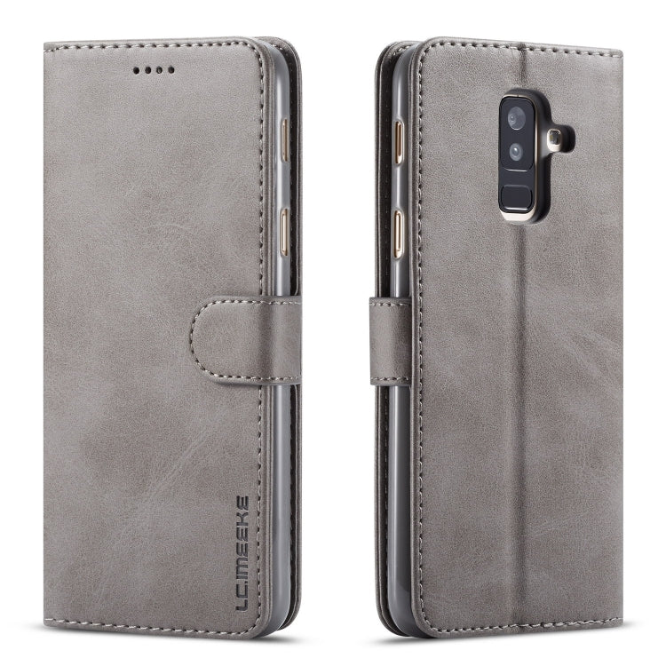 For Galaxy A6 (2018) LC.IMEEKE Calf Texture Horizontal Flip Leather Case, with Holder & Card Slots & Wallet