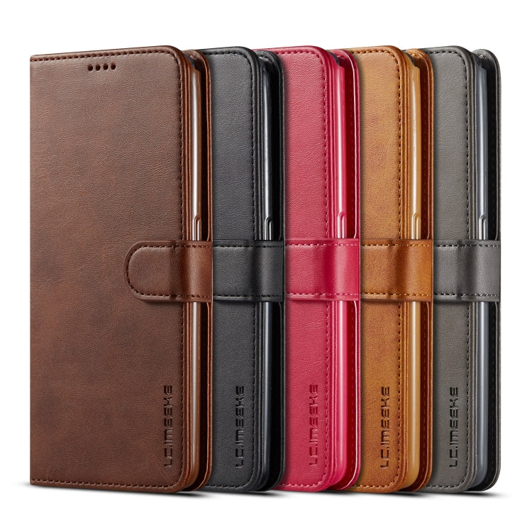 For Galaxy A80 / A90 LC.IMEEKE Calf Texture Horizontal Flip Leather Case, with Holder & Card Slots & Wallet