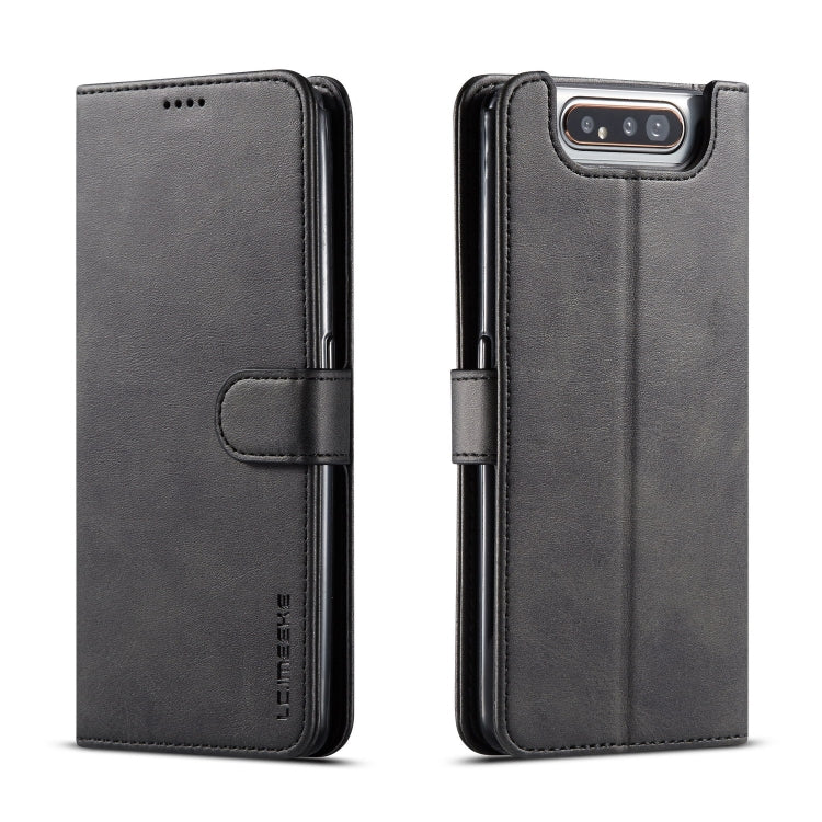 For Galaxy A80 / A90 LC.IMEEKE Calf Texture Horizontal Flip Leather Case, with Holder & Card Slots & Wallet