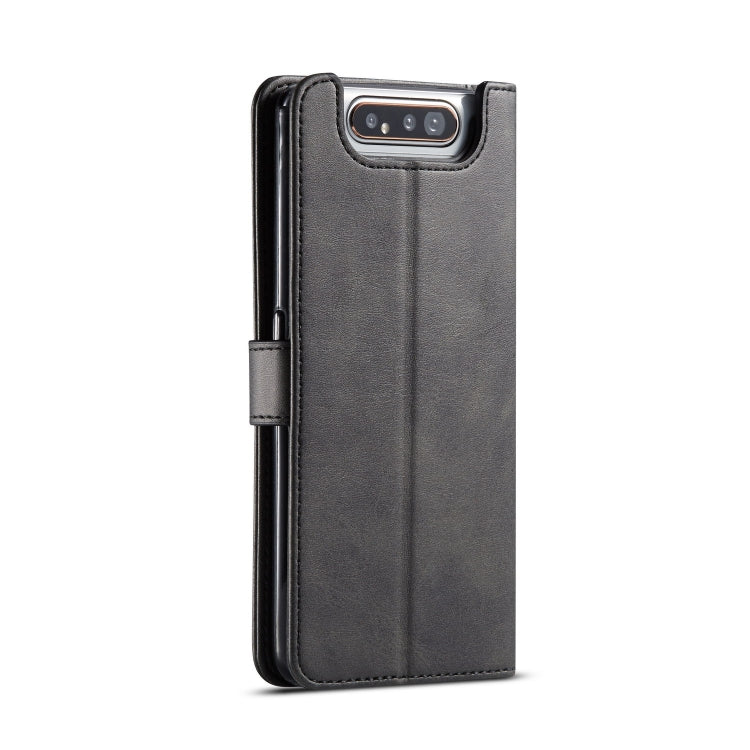 For Galaxy A80 / A90 LC.IMEEKE Calf Texture Horizontal Flip Leather Case, with Holder & Card Slots & Wallet