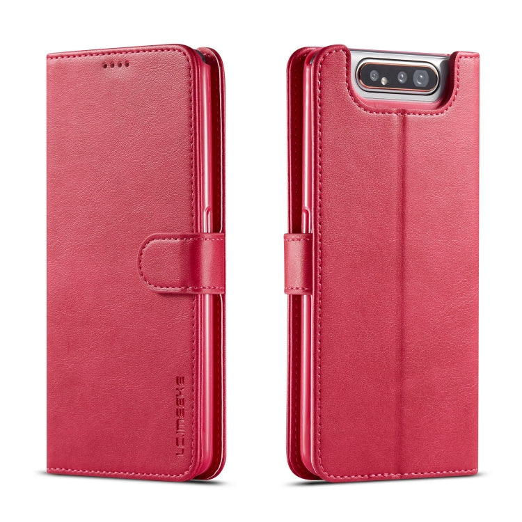 For Galaxy A80 / A90 LC.IMEEKE Calf Texture Horizontal Flip Leather Case, with Holder & Card Slots & Wallet