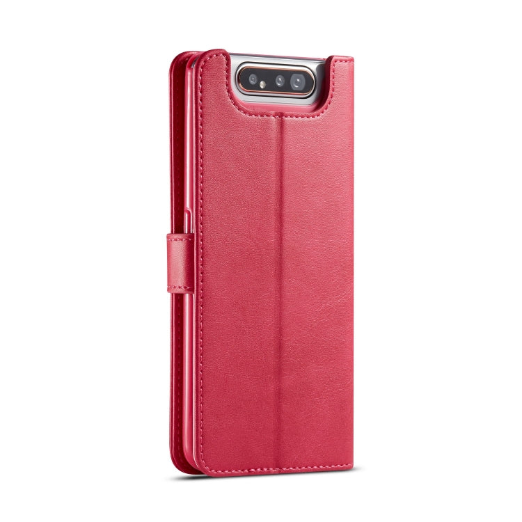 For Galaxy A80 / A90 LC.IMEEKE Calf Texture Horizontal Flip Leather Case, with Holder & Card Slots & Wallet