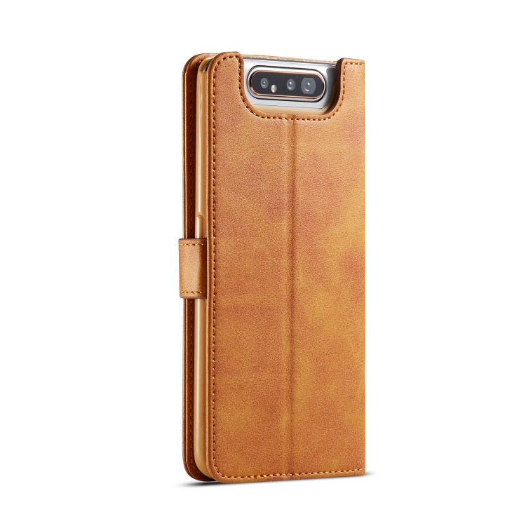 For Galaxy A80 / A90 LC.IMEEKE Calf Texture Horizontal Flip Leather Case, with Holder & Card Slots & Wallet