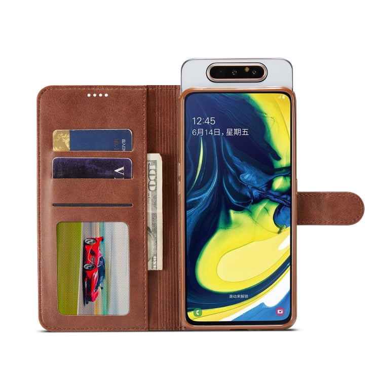 For Galaxy A80 / A90 LC.IMEEKE Calf Texture Horizontal Flip Leather Case, with Holder & Card Slots & Wallet