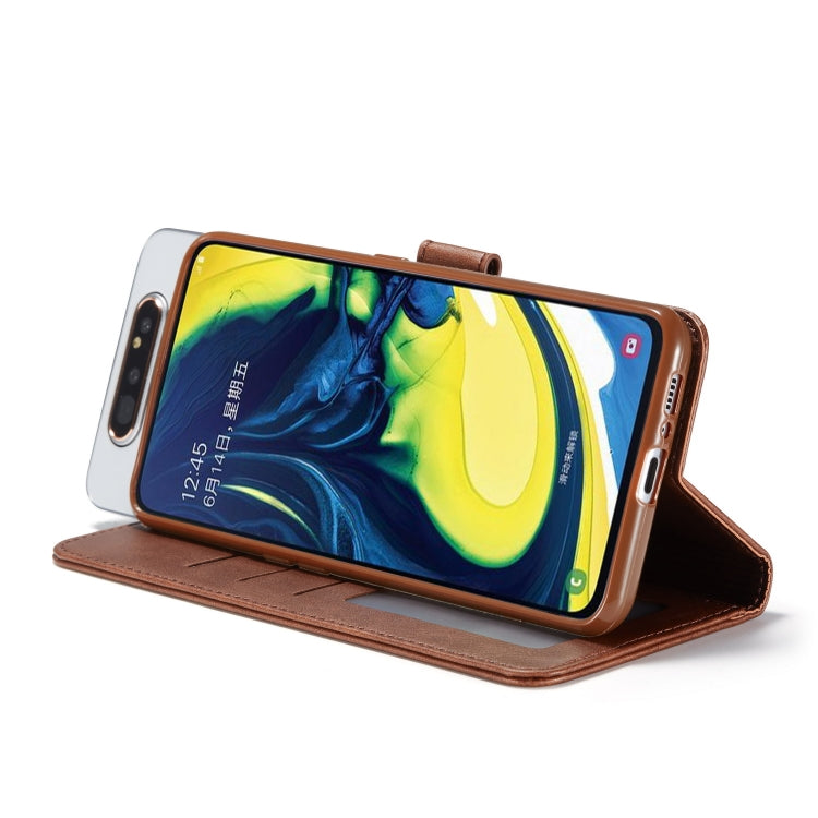 For Galaxy A80 / A90 LC.IMEEKE Calf Texture Horizontal Flip Leather Case, with Holder & Card Slots & Wallet