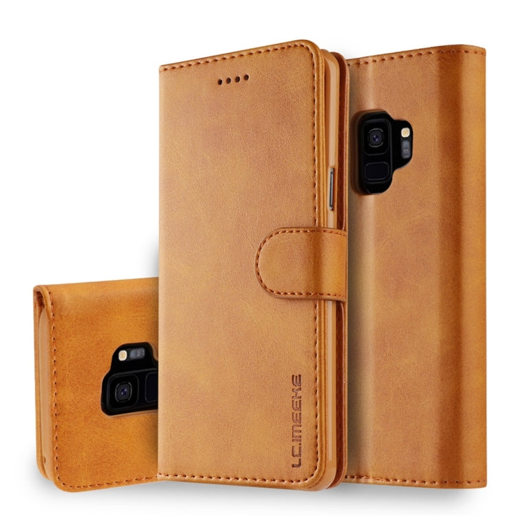 For Galaxy S9 LC.IMEEKE Calf Texture Horizontal Flip Leather Case, with Holder & Card Slots & Wallet