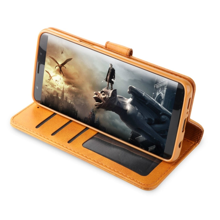 For Galaxy S9 LC.IMEEKE Calf Texture Horizontal Flip Leather Case, with Holder & Card Slots & Wallet