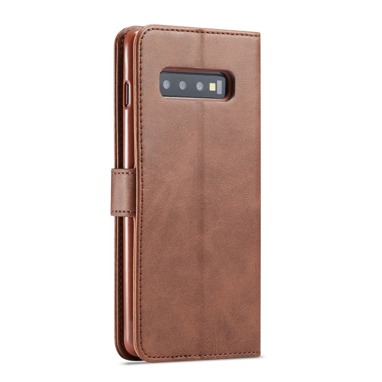 For Galaxy S10 LC.IMEEKE Calf Texture Horizontal Flip Leather Case, with Holder & Card Slots & Wallet