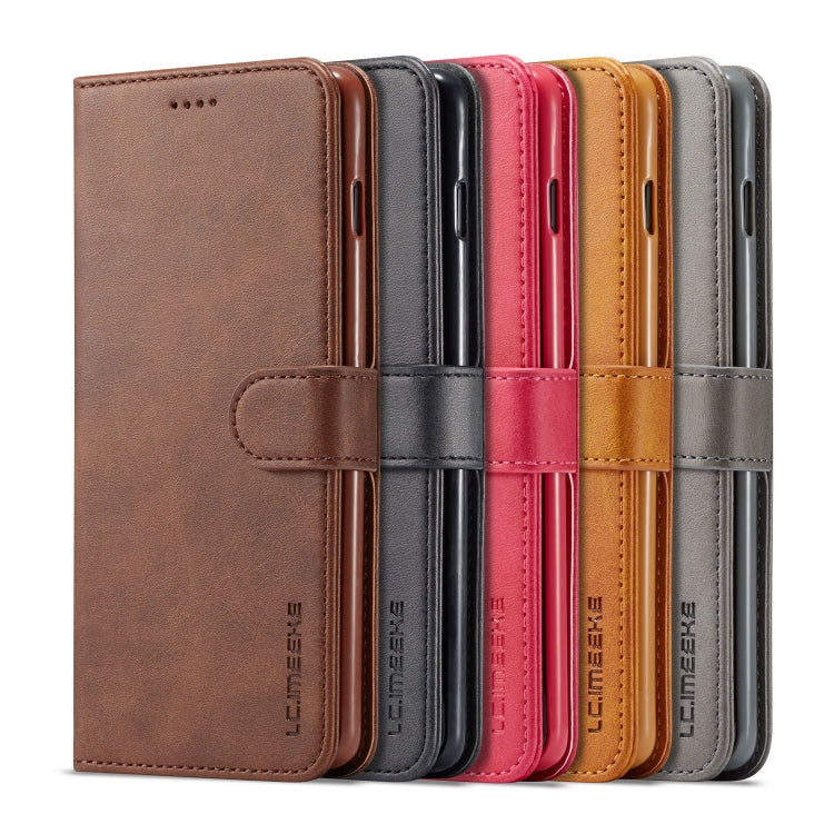 For Galaxy S10 LC.IMEEKE Calf Texture Horizontal Flip Leather Case, with Holder & Card Slots & Wallet
