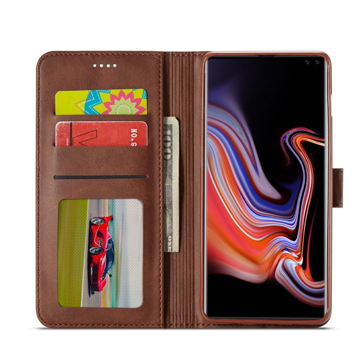 For Galaxy S10 LC.IMEEKE Calf Texture Horizontal Flip Leather Case, with Holder & Card Slots & Wallet