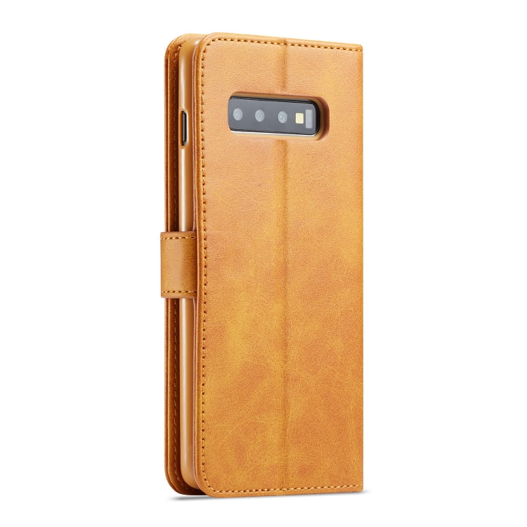 For Galaxy S10 Plus LC.IMEEKE Calf Texture Horizontal Flip Leather Case, with Holder & Card Slots & Wallet