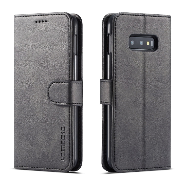 For Galaxy S10e LC.IMEEKE Calf Texture Horizontal Flip Leather Case, with Holder & Card Slots & Wallet