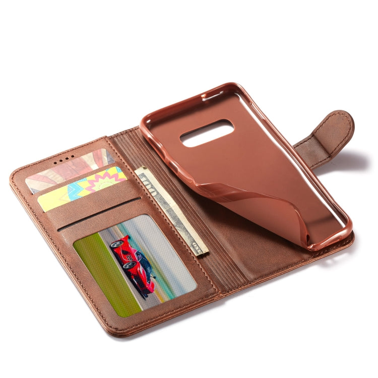 For Galaxy S10e LC.IMEEKE Calf Texture Horizontal Flip Leather Case, with Holder & Card Slots & Wallet