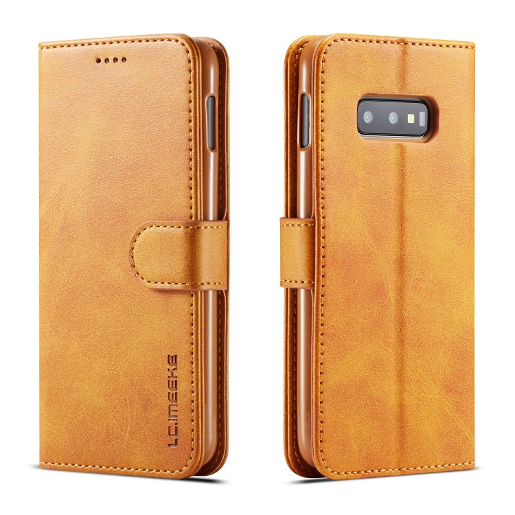 For Galaxy S10e LC.IMEEKE Calf Texture Horizontal Flip Leather Case, with Holder & Card Slots & Wallet