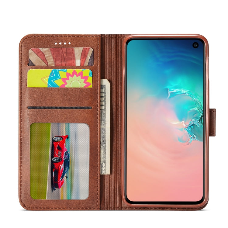 For Galaxy S10e LC.IMEEKE Calf Texture Horizontal Flip Leather Case, with Holder & Card Slots & Wallet