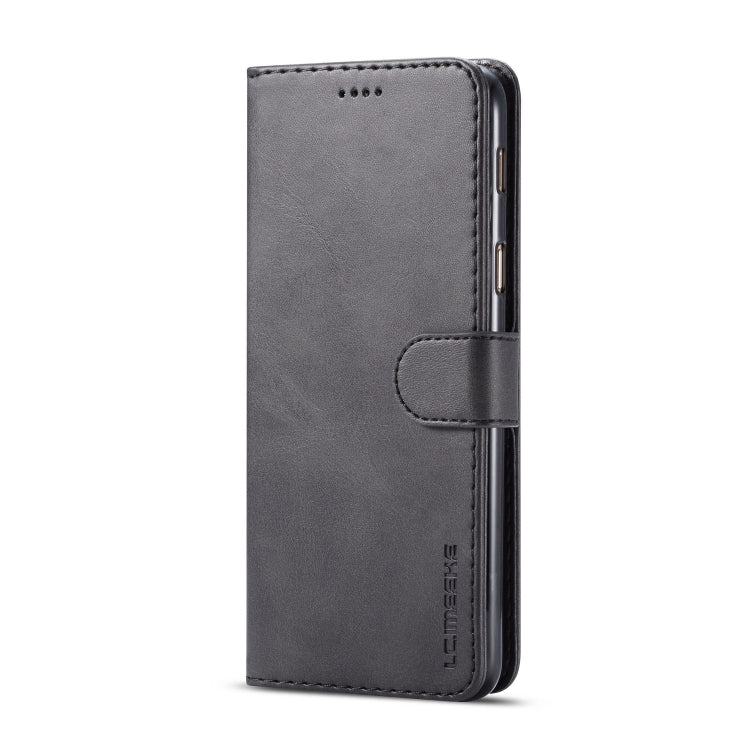 For Galaxy A6 Plus (2018) LC.IMEEKE Calf Texture Horizontal Flip Leather Case, with Holder & Card Slots & Wallet