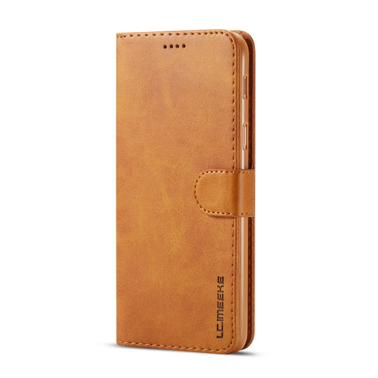 For Galaxy A6 Plus (2018) LC.IMEEKE Calf Texture Horizontal Flip Leather Case, with Holder & Card Slots & Wallet